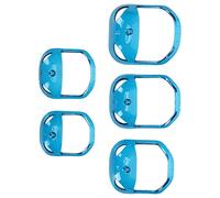 TARSHYRY Strumento per lo Styling dei Baffi Blu Trasparenti per Modellare la Barba per un Aspetto Simmetrico Adatto a Tutte le Strutture Facciali Materiale ABS 5 Pezzi