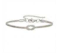 Tarsus Love Knot Braccialetti Festa della Mamma Compleanno Amicizia Regali per Donne Bff Bestie Amicizia Sorella, Regolabile, Acciaio inossidabile, Non pietra preziosa