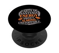 TARTA DE SANTIAGO ENERGY SWEET ALMOND UNSTOPPABLE PopSockets PopGrip Adesivo