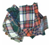 Tartan Ritagli, Scampoli, Patchwork 100% Lana Tessuto - 1kg IN Peso Forniti