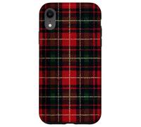Tartan rosso scozzese natalizio classico Highland Festive Custodia per iPhone XR