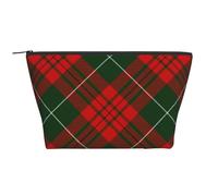 Tartan scozzese natalizio, Borsa da toilette Borsa per trucco Borsa per cosmetici Borsa da toilette da viaggio portatile