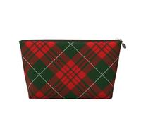 Tartan scozzese natalizio, Borsa per il trucco Borsa per cosmetici Borsa da toilette da viaggio portatile Borsa da toilette