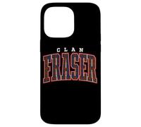 Tartan ufficiale del clan Fraser of Lovat Custodia per iPhone 14 Pro Max