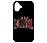 Tartan ufficiale del clan Fraser of Lovat Custodia per iPhone 16 Plus
