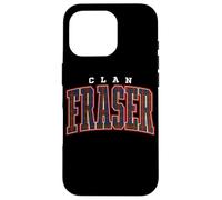 Tartan ufficiale del clan Fraser of Lovat Custodia per iPhone 16 Pro