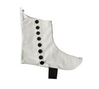 Tartanista -Ghette da cerimonie scozzesi irlandesi- Bianco - Cerchi neri - 43