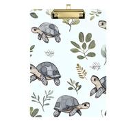 Tartaruga Animale Foglia Grigio Fresco Appunti Plastica per Insegnante Portfolio Appunti Dimensioni 9 x 12.5 Tablas para escribir