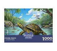 Tartaruga del Tempio a testa gialla Puzzle Impossibili 1000 Pezzi Decorazione Per La Casa. Giochi Rilassamento E Intelligence Per Adulti E Ragazzi Da 14 Anni 38x26cm/1000pcs
