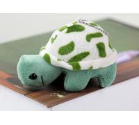 Tartaruga di peluche 10 cm blu ciondolo