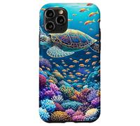Tartaruga Fantasy Coral Reef Custodia per iPhone 11 Pro