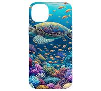 Tartaruga Fantasy Coral Reef Custodia per iPhone 14 Plus