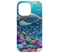 Tartaruga Fantasy Coral Reef Custodia per iPhone 14 Pro Max