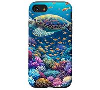 Tartaruga Fantasy Coral Reef Custodia per iPhone SE (2020) / 7 / 8