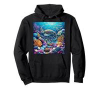 Tartaruga Fantasy Coral Reef Felpa con Cappuccio