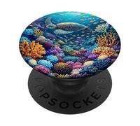 Tartaruga Fantasy Coral Reef PopSockets PopGrip Adesivo