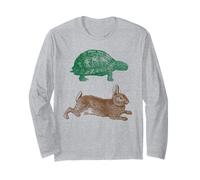 Tartaruga Favola di Esopo Contro la Lepre, Vittorie Lente e Costanti! Maglia a Manica