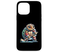 Tartaruga Fresca Gioca a Hockey su Ghiaccio Custodia per iPhone 13 Pro Max