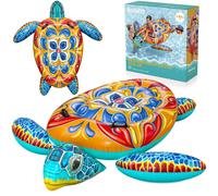 Tartaruga gonfiabile colorata con maniglie Bestway con stampa Majolica 183x173 cm