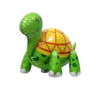 Tartaruga gonfiabile - Palloncini da passeggio 4D Turtles in foglio di alluminio | Grandi decorazioni a tema tartarughe animali per forniture di compleanno a tema zoo animale