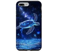 Tartaruga Marina Blu Spiaggia Galassia Oceano Custodia per iPhone 7 Plus/8 Plus