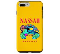 Tartaruga marina carina con occhiali da sole viaggio Nassau Bahamas Custodia per iPhone 7 Plus/8 Plus