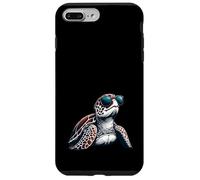 Tartaruga marina che indossa occhiali da sole - Divertente animale oceano Custodia per iPhone 7 Plus/8 Plus