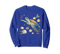 Tartaruga marina che nuota con pesci tropicali Ocean Reef Art Felpa