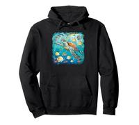 Tartaruga marina che nuota con pesci tropicali Ocean Reef Art Felpa con Cappuccio