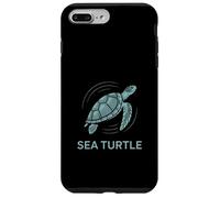 Tartaruga marina geometrica esagonale arte turchese chiaro Custodia per iPhone 7 Plus/8 Plus