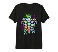 Tartaruga Marina Oceano Animale Acquerello Splash Art Love Turtles Maglietta Premium
