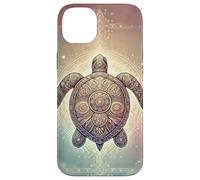 Tartaruga marina retrò e mandala design vintage Custodia per iPhone 14 Plus