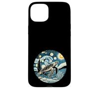Tartaruga Marina Snorkel Scuba Hawaii Gogh Starry Night Style Custodia per iPhone 15 Plus