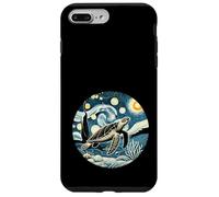 Tartaruga Marina Snorkel Scuba Hawaii Gogh Starry Night Style Custodia per iPhone 7 Plus/8 Plus