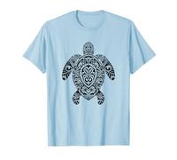 Tartaruga Marina Tribale polinesiana Hawaiana Tatuaggio Arte Spiaggia Oceano Maglietta