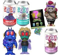 Tartaruga Mayhem Teenage Mutant Ninja Turtles Figura SODA Bundle Esclusivo Bebop + Personaggio Villains Superfly + Baxter Stockman & Bitty Pop! TMNT Mini 4 articoli