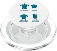 Tartaruga Nomi Carino Tartarughe Varietà Animali Amanti Divertente Design PopSockets PopGrip per MagSafe