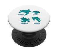 Tartaruga Nomi Carino Turtle Personaggi Animali Divertimento Natura Amico PopSockets PopGrip Adesivo