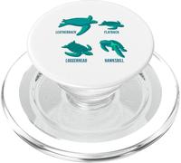 Tartaruga Nomi Carino Turtle Personaggi Animali Divertimento Natura Amico PopSockets PopGrip per MagSafe