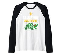 Tartaruga per Acquario con Orecchie Rosse Maglia con Maniche Raglan
