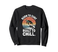 Tartaruga retrò Born To Surf Built To Chill Felpa