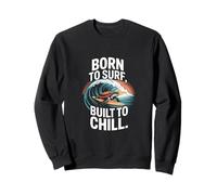 Tartaruga retrò Born To Surf Built To Chill Felpa