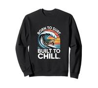 Tartaruga retrò Born To Surf Built To Chill Felpa