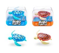 Tartaruga robotica che nuota Robo Turtle di ZURU, giocattolo da bagno (confezione da 2, blu e arancione)