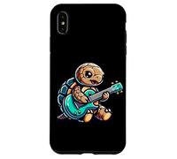 Tartaruga Rock E-Chitarra Musica Divertente Custodia per iPhone XS Max