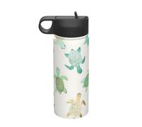 Tartaruga Scrivere Stampa Viaggio 18oz Sport Isolato Bollitore Bottiglia di Acqua Bollitore In Acciaio Inox Tazza Portatile