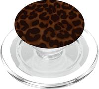 Tartaruga Shell Leopard Print Estetica Girly Chic Marrone Scuro PopSockets PopGrip per MagSafe