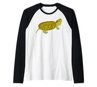 Tartaruga Slider dalle orecchie rosse Maglia con Maniche Raglan