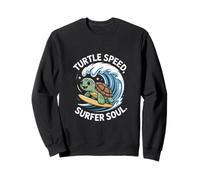 Tartaruga Speed Surfer Soul Carino Ocean Wave Tartaruga Felpa