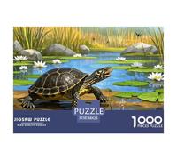 tartaruga stagno europea Puzzle Impossible 1000Pcs Decorazione Per La Casa. Rilassamento E Intelligence Per Adulti E Ragazzi Da 14 Anni 38x26cm/1000pcs